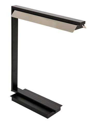 House of Troy 19" Jay LED Table Lamps in Black with Polished Nickel
