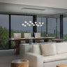 Sky Fall round pendant light by Lodes modern LED glass ceiling fixture