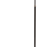 House of Troy Kirby LED adjustable floor lamp in black with satin nickel accents