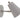 House of Troy Kirby LED wall lamp in gray with satin nickel accents