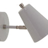 House of Troy Kirby LED wall lamp in gray with satin nickel accents