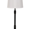House of Troy Killington Black table lamp with USB port and hardback shade