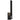 Visual Comfort Kal Sconce in matte black finish mounted vertically on a hallway wall