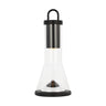 Black Rechargeable LED Table Lamp with Touch Dimmer – Visual Comfort Kandella