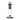 Black rechargeable LED table lamp with touch dimmer for modern indoor and outdoor spaces