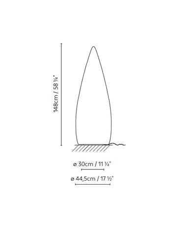 Measurements for the Kanpazar 150B (line drawing)