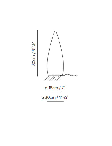 Measurements for the Kanpazar 80B (line drawing)