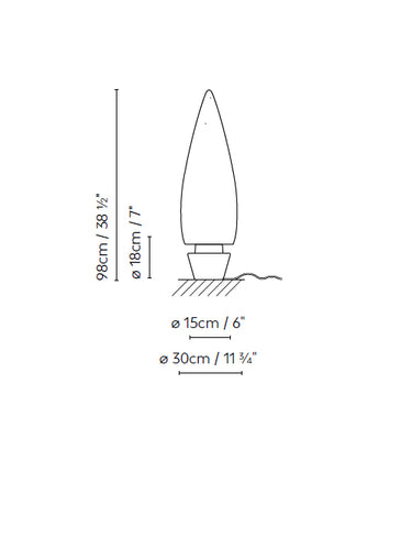 Measurements for the Kanpazar 80C (line drawing)