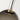 Hand-blown smoke glass hanging light with brass accents for upscale kitchens and open office plans