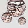 Kelly Sphere Pendant by Lodes with milk-white glass diffuser and dimmable LED for modern living rooms and dining areas