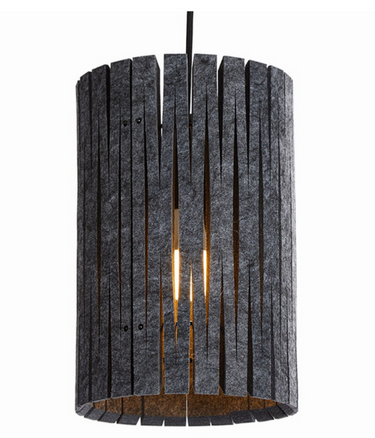 Unique Pattern Felt Pendant Light for Home & Business, Charcoal