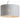 Acrylic diffuser detail providing even illumination from a drum light with Beige felt shade.