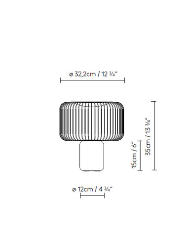 Measurements for the Keshi T30 (line drawing)