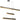 Modern Black & Gold LED Linear Chandelier - Khydeacc 3-Light