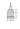 Besa Kiba Mini Pendant Line Drawing Showing Fixture Dimensions
