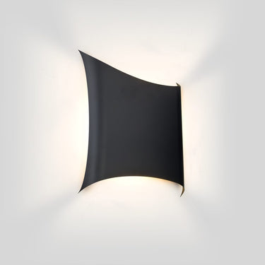 Besa Kite LED wall sconce in black finish with modern ADA-compliant design