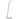 Silver Focaccia Solo LED desk lamp mounted on tabletop with touch dimming and 5000K lightingtemperature