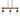 black linear kitchen island pendant light 25 inches wide with E26 bulbs and dimmable design