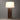Nova of California Laurel Table Lamp Dark Walnut Wood Weathered Brass White Linen Shade