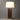 Nova of California Laurel Table Lamp Dark Walnut Wood Weathered Brass White Linen Shade