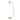 Nova of California Luna Bella Chairside Arc Floor Lamp 60 Weathered Brass Matte White Gold Leaf Shade