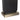 Nova of California Laurel Table Lamp Ebony Wood Weathered Brass White Linen Shade