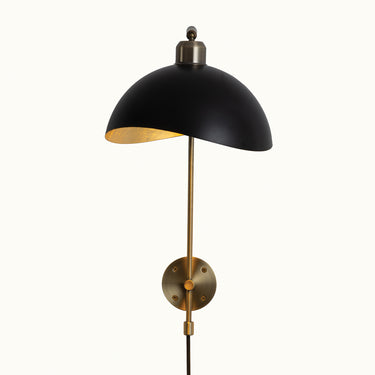 Nova of California Luna Bella Wall Sconce Weathered Brass Matte Black
