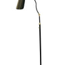 House of Troy Logan Black/Satin Nickel Floor Lamps with rolled shade