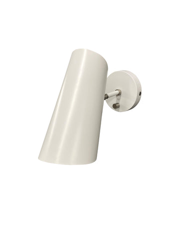 House of Troy Logan White/Satin Nickel Wall Sconce with rolled shade