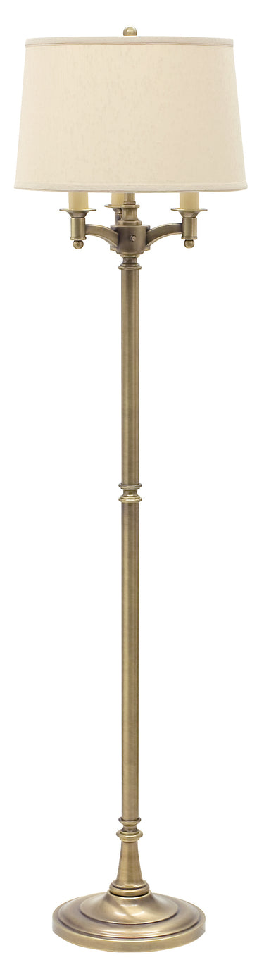 House of Troy Lancaster 62.75" Antique Brass Six Way Floor Lamps