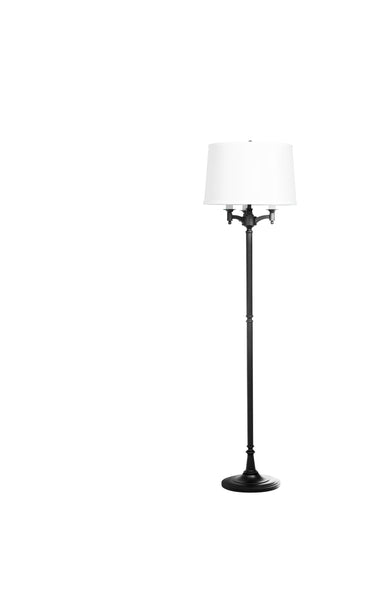 House of Troy Lancaster 62.75" Black Six Way Floor Lamps