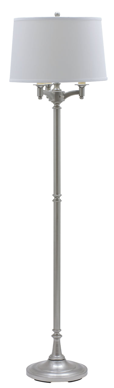 House of Troy Lancaster 62.75" Satin Nickel Six Way Floor Lamps