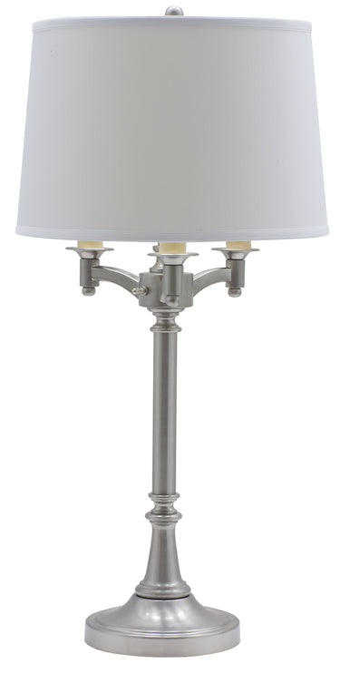 House of Troy Lancaster 31.75" Satin Nickel Six Way Table Lamps
