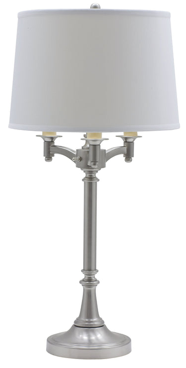 Satin Nickel Lancaster 31.75" Six-Way Table Lamp – House of Troy studio photo