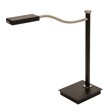 Black Lewis 17.5" LED Gooseneck Table Lamp – House of Troy studio photo
