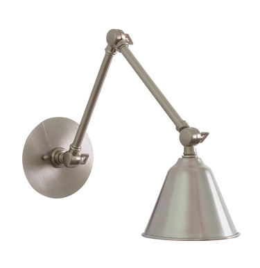 House of Troy Library Adjustable LED Lamp in Satin Nickel