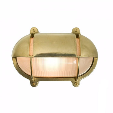 Original BTC Oval Brass Bulkhead Eyelid Shield
