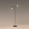 Artemide Yanzi brass and glass dimmable LED floor lamp for modern living room interior design