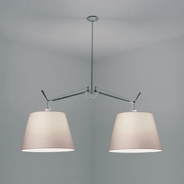 Tolomeo Double Shade Pendant Light – Parchment studio photo