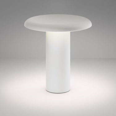 Portable Varnished White – Takku Table Lamp studio photo