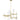 Langston Chandelier - Contemporary Brass Glass Chandelier