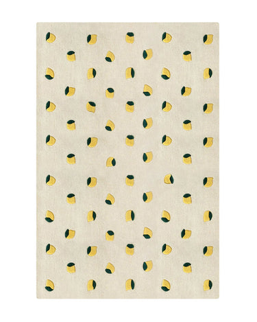 Cream, Yellow & Green Lemons Rug by Maison Deux, photo 1