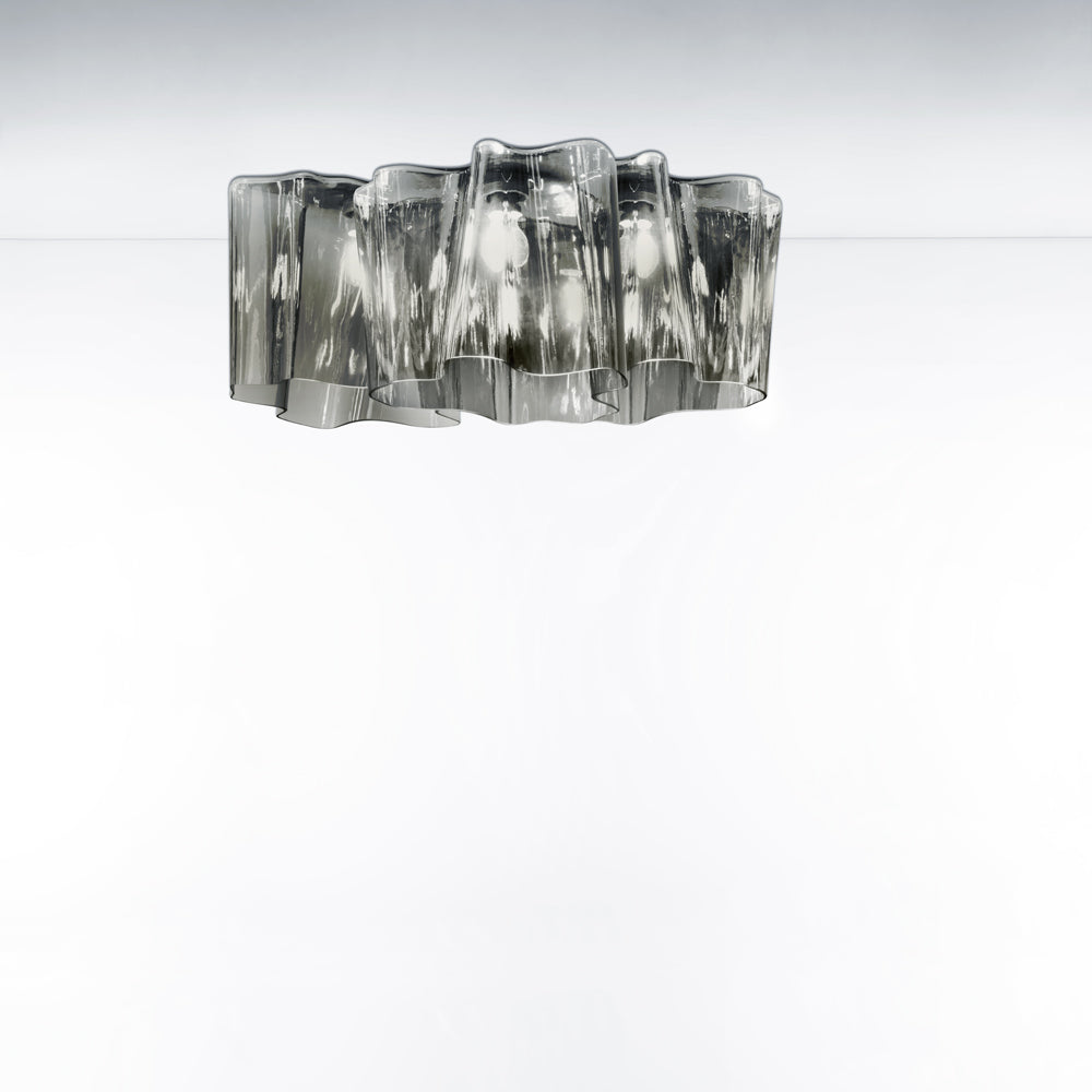 Logico Triple Linear Ceiling Light Grey Smoke | Artemide
