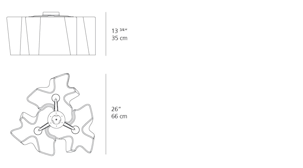 Logico Triple Nested Ceiling Light Grey Smoke | Artemide