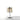Modern table lamp with smoked glass shade on a white background
