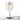 Modern desk lamp: Artemide Logico Mini, chrome base, grey smoke glass for offices.