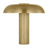Louver Modern LED Table Lamp by Sean Lavin – Contemporary Brass Accent Light Natural Brass