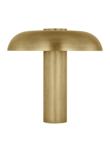 Louver Modern LED Table Lamp by Sean Lavin – Contemporary Brass Accent Light Natural Brass