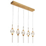 Lucivagus 5-Light Gold Cluster Pendant Light