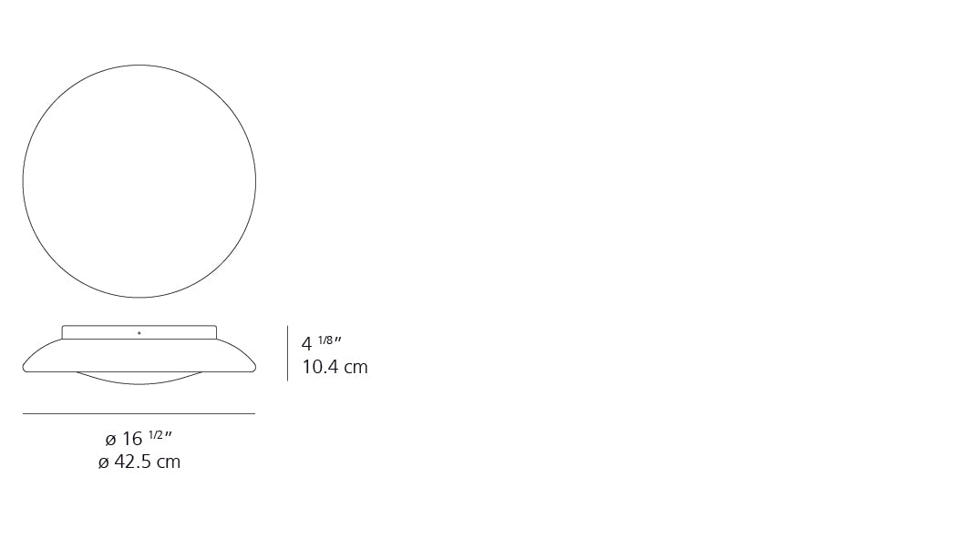 Lunex 17 Inch Round Wall/Ceiling Light | Artemide